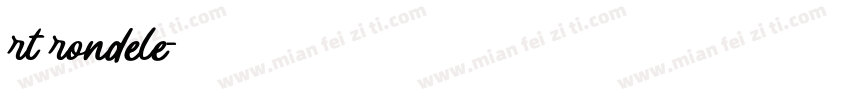 rt rondele字体转换